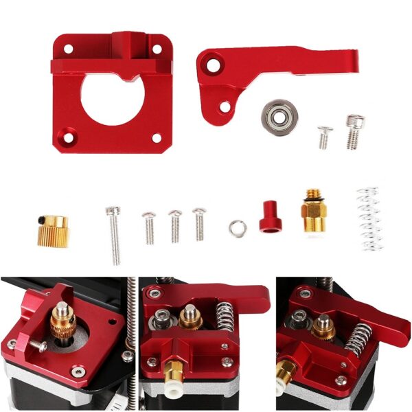 Red Aluminum Extruders for Creality Ender 3 / 3 Pro / V2, CR-10, Ender 5 - Image 2