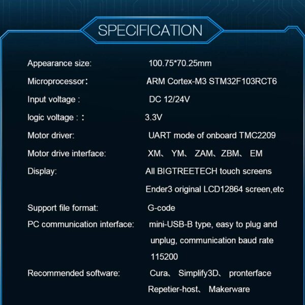 BIGTREETECH SKR Mini E3 V2.0 32Bit Control Board Integrated with TMC2209 UART Perfect fit for Ender 3/ 3 Pro/ 5/ 5 Pro  3D Printer - Image 4