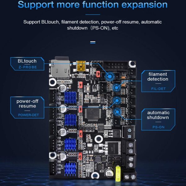 BIGTREETECH SKR Mini E3 V2.0 32Bit Control Board Integrated with TMC2209 UART Perfect fit for Ender 3/ 3 Pro/ 5/ 5 Pro  3D Printer - Image 7